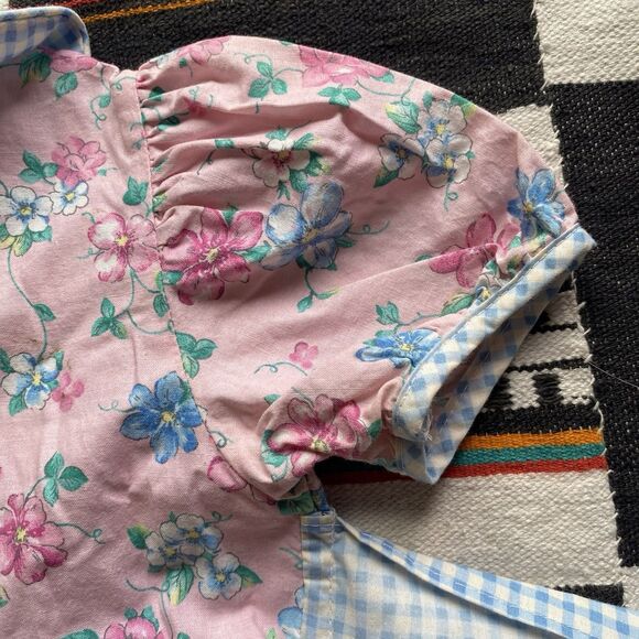 Vintage Mini World Ruffled Floral Dress. USA. 100% Cotton. Size 4T. Rare. - Picture 16 of 16